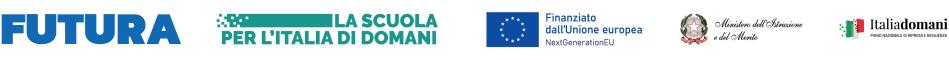 Futura — La scuola per l’Italia di domani, finanziato dall’Unione europea NextGenerationEU, Ministero dell’Istruzione e del Merito, Italia Domani — Piano nazionale di ripresa e resilienza.